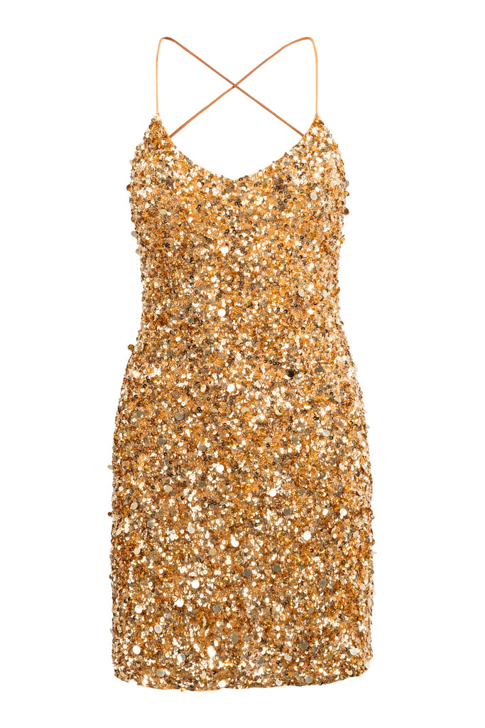 Gold Nadalina Dress - Georgia Constance